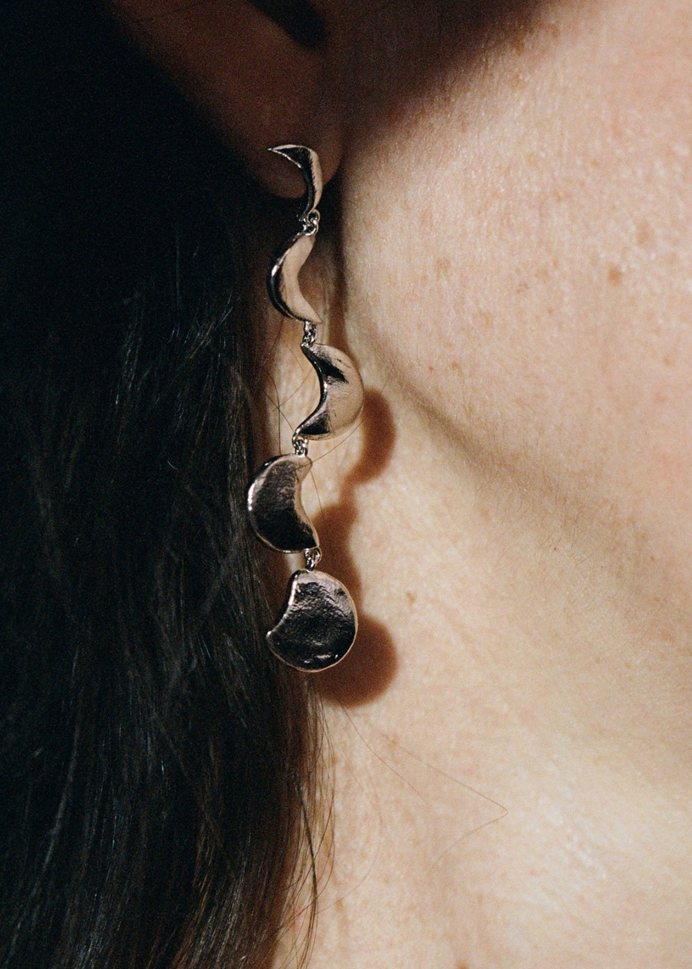 MOON PHASE EARRINGS_SILVER