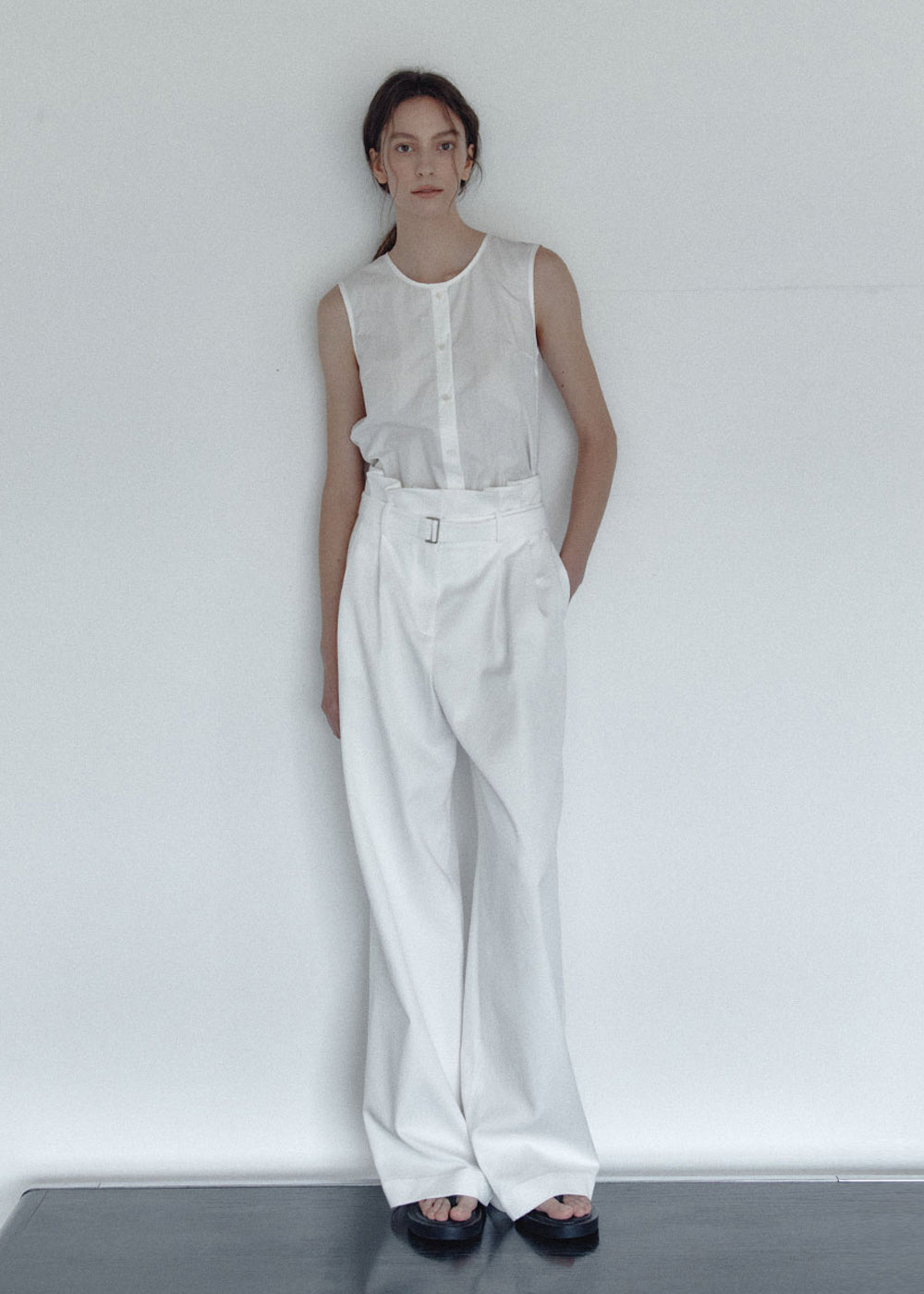 TWO-WAY BELTED JUMPSUIT_WHITE