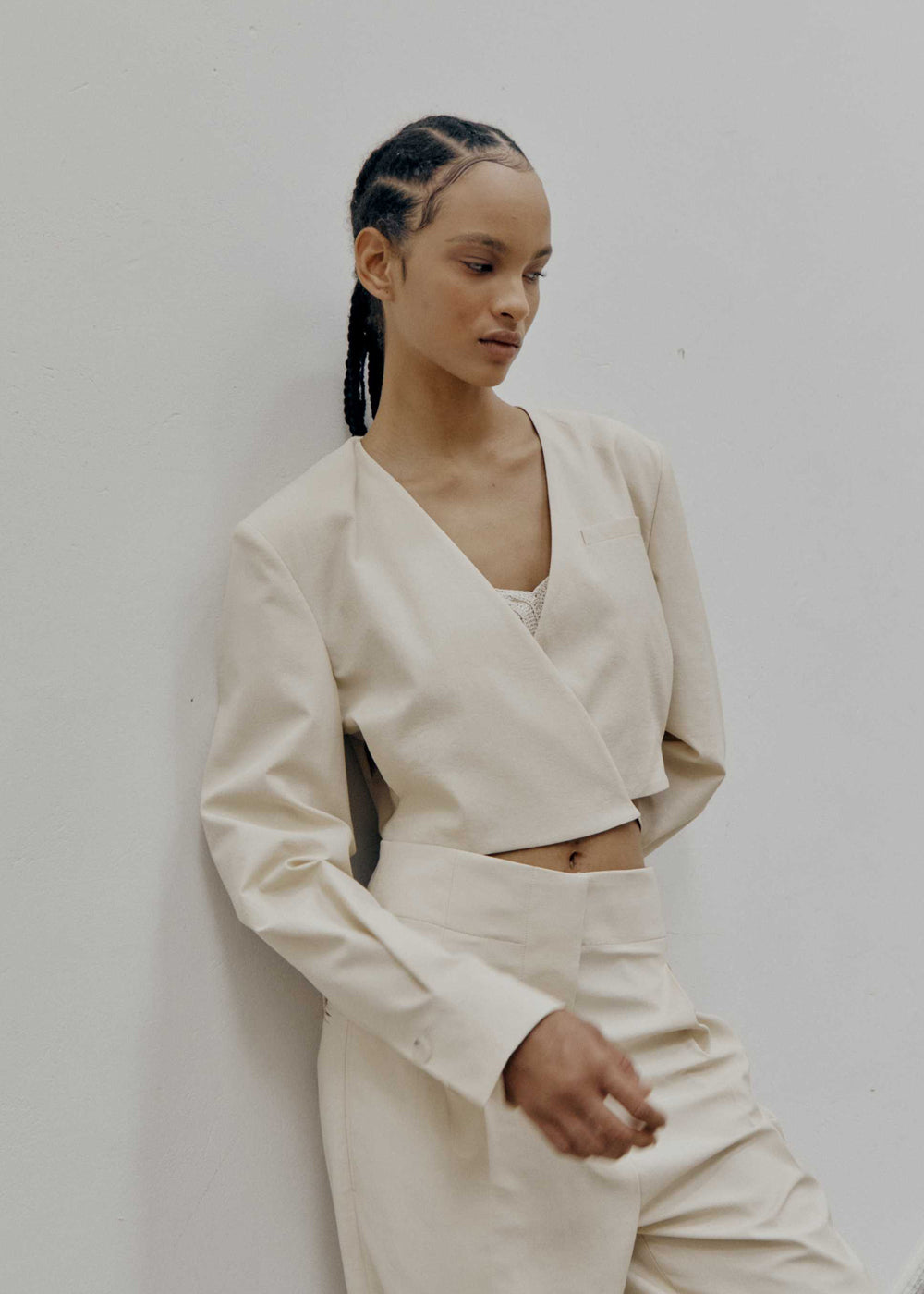 STRING SEMI WIDE PANTS